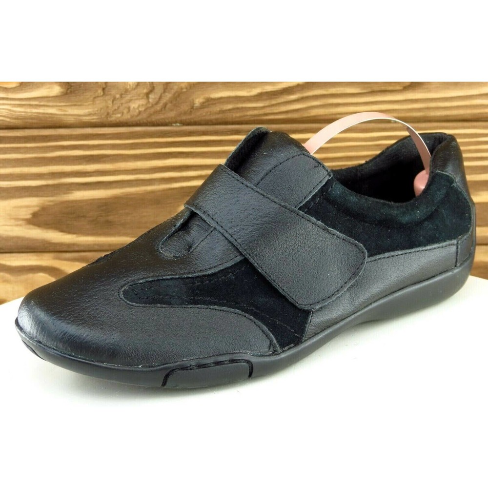 Dr. Scholl's Size 6 M Black Fashion Sneakers Leather Women‎ Shoe